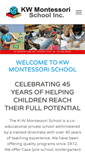 Mobile Screenshot of kwmontessorischool.com